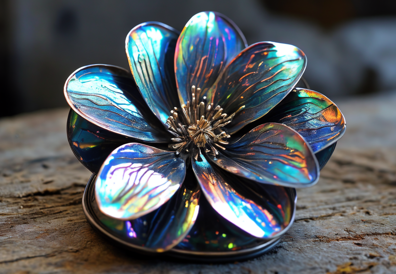 00049-3615668525-abstract shiny tin flower with a glistening patina of iridescent antimatter.png